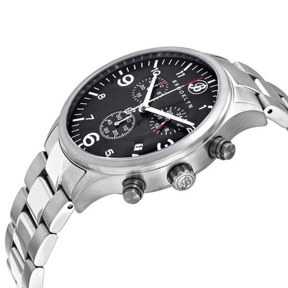 NWT Brooklyn Watch Co. Fashion Men's Quartz Steel Authentic Watch - Picture 2 of 5